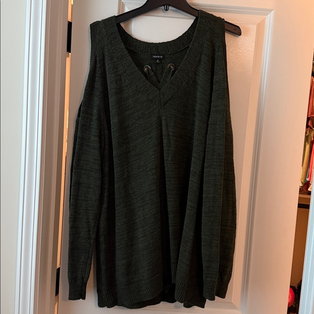 Torrid Olive Knit Sweater